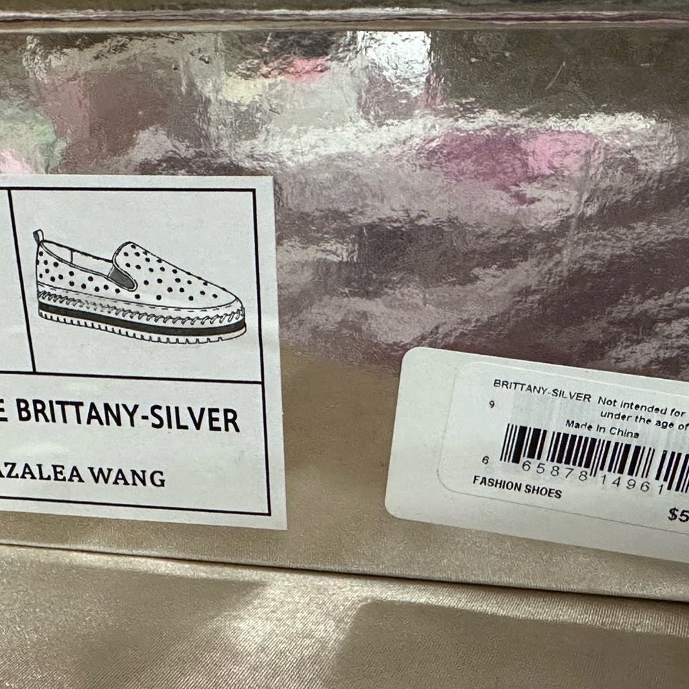 Silver Loafers Sleek Flats